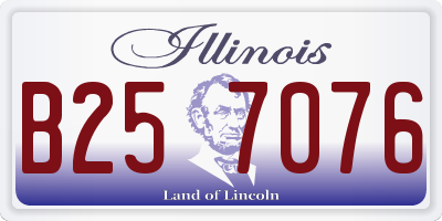 IL license plate B257076