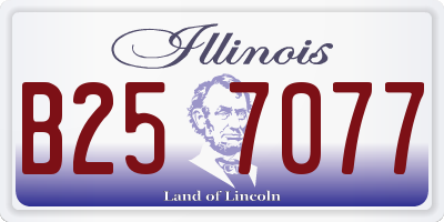 IL license plate B257077