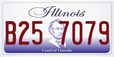 IL license plate B257079