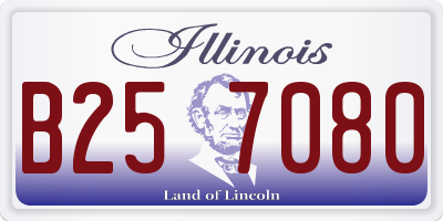IL license plate B257080