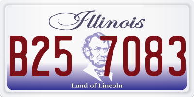 IL license plate B257083