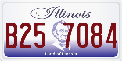 IL license plate B257084