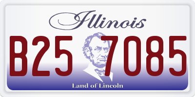 IL license plate B257085