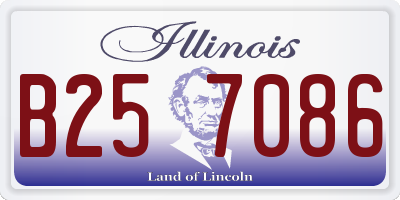 IL license plate B257086