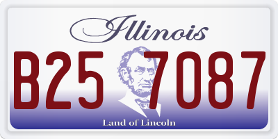 IL license plate B257087