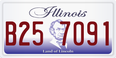 IL license plate B257091