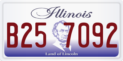 IL license plate B257092