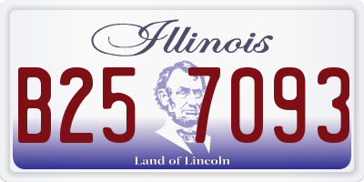 IL license plate B257093