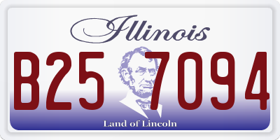 IL license plate B257094
