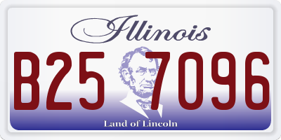 IL license plate B257096