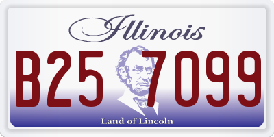 IL license plate B257099