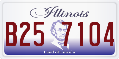 IL license plate B257104