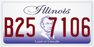 IL license plate B257106