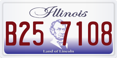 IL license plate B257108