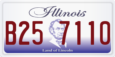 IL license plate B257110
