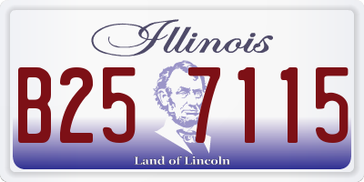 IL license plate B257115