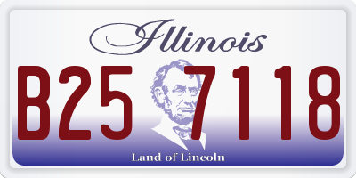IL license plate B257118