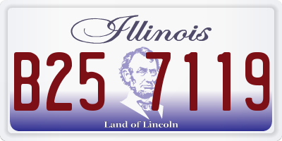 IL license plate B257119