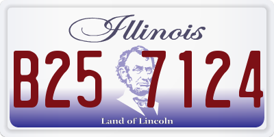 IL license plate B257124