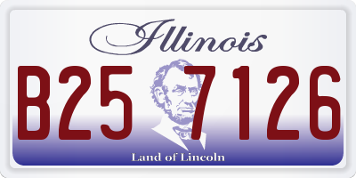 IL license plate B257126