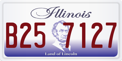 IL license plate B257127