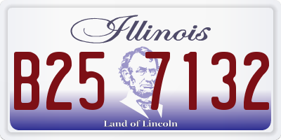 IL license plate B257132
