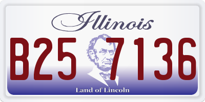 IL license plate B257136