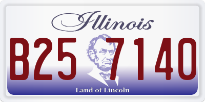 IL license plate B257140
