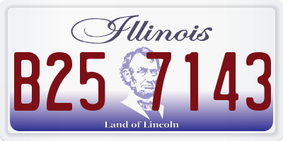 IL license plate B257143