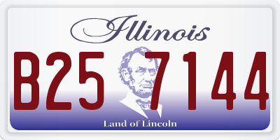 IL license plate B257144