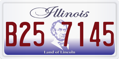 IL license plate B257145