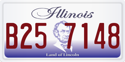 IL license plate B257148