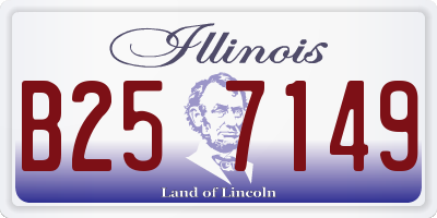 IL license plate B257149