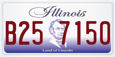 IL license plate B257150
