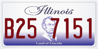IL license plate B257151