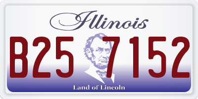 IL license plate B257152