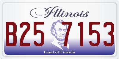 IL license plate B257153