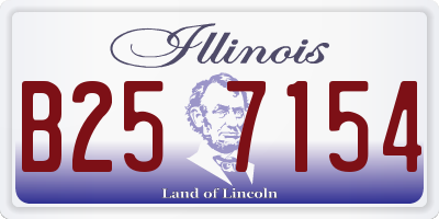 IL license plate B257154