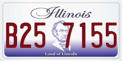 IL license plate B257155