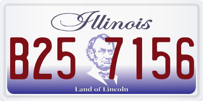 IL license plate B257156