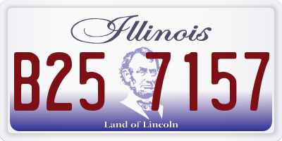 IL license plate B257157