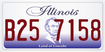 IL license plate B257158