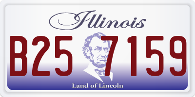 IL license plate B257159