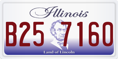IL license plate B257160
