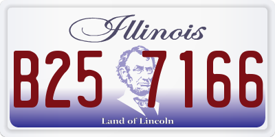 IL license plate B257166