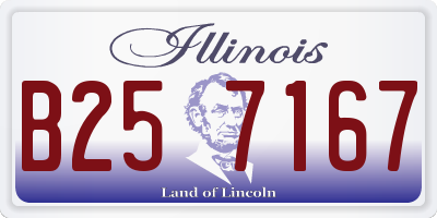 IL license plate B257167