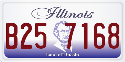 IL license plate B257168