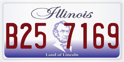 IL license plate B257169