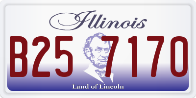 IL license plate B257170