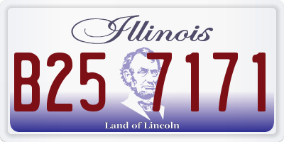 IL license plate B257171